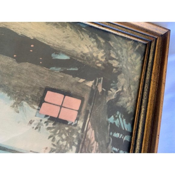 RARE Antique Peter Pan by Charles Buchel Fine Art Colored Lithograph framed - Picture 4 of 11